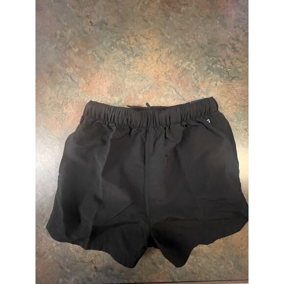 DSG Womens High-Rise Notched Woven Shorts Pure Black Size XS - Picture 1 of 7